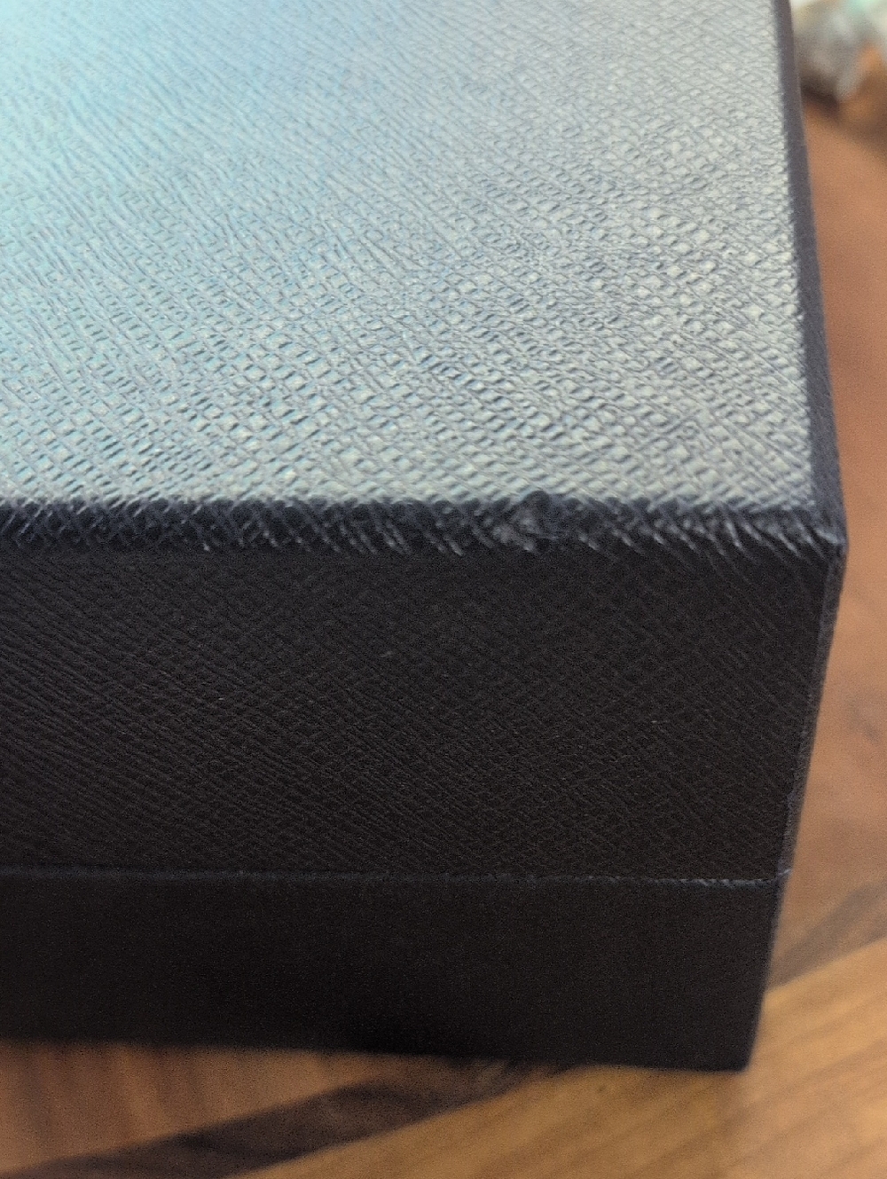 Prada Black Textured Box with Silver Logo - Picture 5 of 6